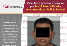 Vinculan a proceso a hombre por homicidio calificado en contra de un Policía Estatal