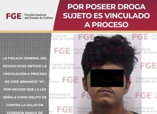 Por poseer droga sujeto es vinculado a proceso
