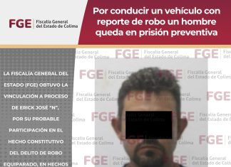 Por conducir un vehículo con reporte de robo un hombre queda en prisión preventiva