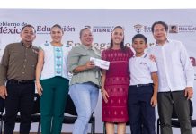 Presidenta Sheinbaum y Gobernadora Indira entregan Becas ‘Rita Cetina’ en La Villa