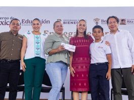 Presidenta Sheinbaum y Gobernadora Indira entregan Becas ‘Rita Cetina’ en La Villa