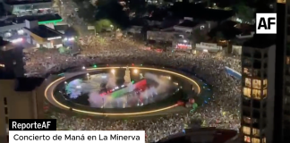 Un total de 170 mil personas acudieron al concierto del grupo de Rock Maná en Guadalajara