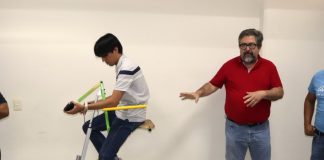 Presentan en la FIME avances de dispositivo inteligente para apoyar terapias físicas