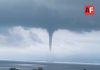 Se registró un tromba marina en el lago de Chapala, Jalisco