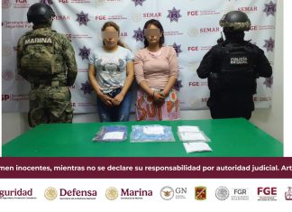 Mesa de Coordinación Estatal informa que detuvo a dos mujeres con 830 bolsas de narcótico