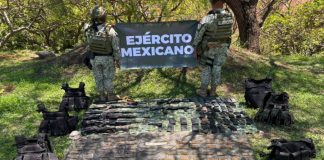 SEDENA intensifica operativos en Michoacán; asegura 106 explosivos, armamento y miles de cartuchos