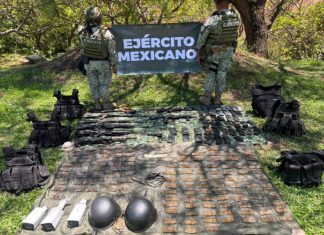 SEDENA intensifica operativos en Michoacán; asegura 106 explosivos, armamento y miles de cartuchos