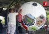 Internos del penal de Puerto Vallarta crean balón monumental inspirado en el Mundial