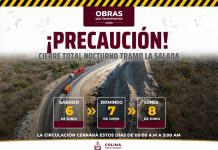 Seidum Colima alerta por cierre total nocturno en ‘La Salada’ este sábado, domingo y lunes
