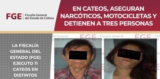 En cateos, aseguran narcóticos, motocicletas y detienen a tres personas