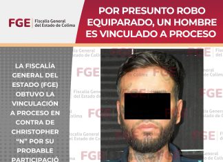 Vinculan a proceso a hombre por circular en motocicleta con reporte de robo en Villa de Álvarez