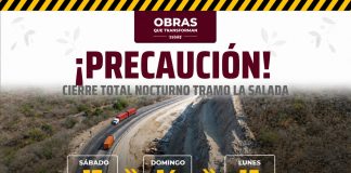Seidum Colima informa cierre total nocturno en ‘La Salada’ este sábado, domingo y lunes