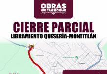 Alerta Seidum Colima por cierre parcial del libramiento Quesería-Montitlán, a partir de hoy y hasta el jueves