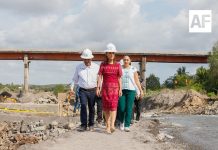 Indira y Claudia supervisan avances de la presa derivadora de Armería; invierten más de 270 mdp