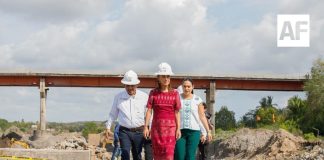 Indira y Claudia supervisan avances de la presa derivadora de Armería; invierten más de 270 mdp
