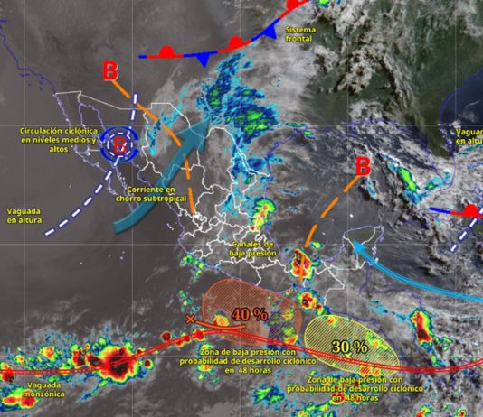Persistirá temporal de lluvias en gran parte del país; pronostican precipitaciones fuertes para Colima