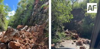 Reportan deslave y obstrucción de camino hacia El Terrero, en Minatitlán