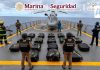 Marina asegura 829 kilos de presunta cocaína frente a las costas de Guerrero; detienen a cinco personas