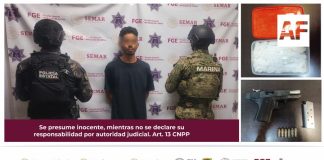 Mesa de Coordinación Estatal informa detención de presunto sicario del Cártel de Sinaloa con droga, un arma y cartuchos