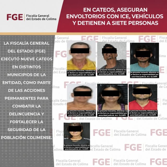 detenidos cateos colima fge