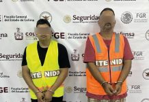 Mesa de Coordinación Estatal informa la detención de dos generadores de violencia en Colima