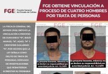 FGE obtiene vinculación a proceso de cuatro hombres por presunta trata de personas