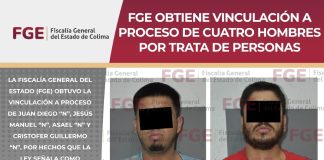 FGE obtiene vinculación a proceso de cuatro hombres por presunta trata de personas