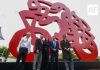 Gobernador de Jalisco inauguró escultura ”Las Bicicletas”en Zapopan
