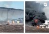 Reportan incendio en bodega sobre la autopista Tecomán-Colima