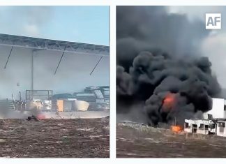 Reportan incendio en bodega sobre la autopista Tecomán-Colima