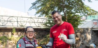 Embotelladora de Colima participa en Limpieza de Ecoparque Manrique