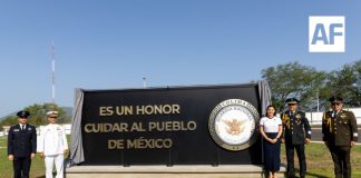 Indira Vizcaíno preside 7° aniversario de la Guardia Nacional y devela muro para homenajear a sus integrantes