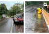 Realizan trabajos de desazolve tras inundación en puente de la carretera Quesería-Tonila