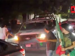Ayuntamiento de Apatzingán suspende a policía involucrado en hechos ocurridos durante festejos por triunfo de México