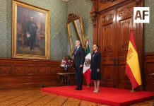 Presidenta Claudia Sheinbaum recibe en Palacio Nacional al rey Felipe VI