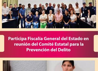 Participa Fiscalía General del Estado en reunión del Comité Estatal para la Prevención del Delito