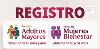 Del 22 al 28 de junio se realiza el registro a las Pensiones para Adultos Mayores y Mujeres Bienestar: Rosario Silva