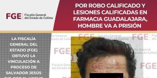 Por robo calificado y lesiones calificadas en Farmacia Guadalajara, hombre va a prisión