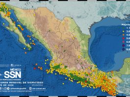 SSN registra 3 mil 363 sismos con epicentros en territorio mexicano durante mayo; el de mayor magnitud fue de 5.6
