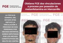 Obtiene FGE dos vinculaciones a proceso por posesión de metanfetamina en Manzanillo