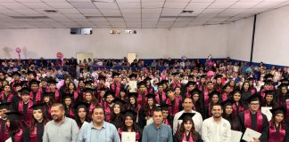 Reciben certificados 123 egresadas y egresados del Bachillerato 22 de la UdeC, de Quesería
