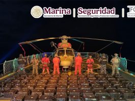 Marina asegura casi 3 toneladas de presunta cocaína en el Pacífico; hay cuatro detenidos