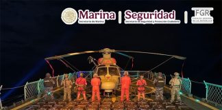 Marina asegura casi 3 toneladas de presunta cocaína en el Pacífico; hay cuatro detenidos