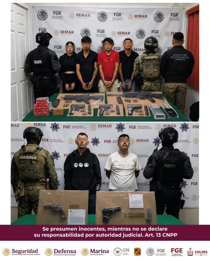 Detienen a seis presuntos integrantes del CJNG y desmantelan célula en Jalipa Manzanillo