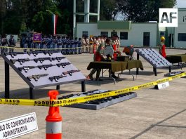 XV Zona Militar destruyó más de 500 armas de fuego en Zapopan Jalisco
