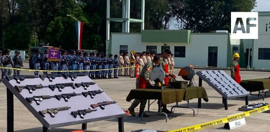 XV Zona Militar destruyó más de 500 armas de fuego en Zapopan Jalisco