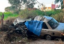 Choque de un vehículo compacto deja un muerto en Tonila, Jalisco