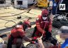 SEMAR evacúa por aire a tripulante lesionado de un barco atunero cerca de Isla Socorro