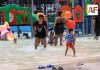 Niñas y niños del curso de verano de la UDIF disfrutaron las albercas del Parque Regional de Colima