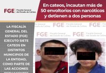 En cateos, incautan más de 50 envoltorios con narcóticos y detienen a dos personas